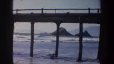 San Francisco California (1957): The Sea Seen Through A Bridge On A Beautiful