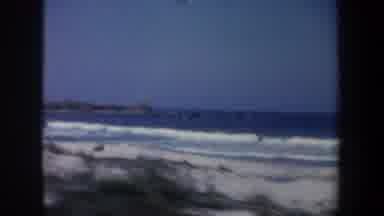 San Francisco California (1957): Driving Past Beaches Showing Waves Sand And Grass