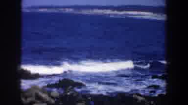San Francisco California (1957): A Beautiful Scenery Of The Ocean And Mountains In