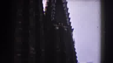 Barcelona Spain (1959): Archival Footage Of The Spires Of A Cathedral Pan From