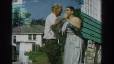 Michigan (1959): Elderly Couple Dancing In The Backyard