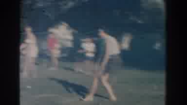 Michigan (1959): Family Group Of About Mostly Female People Playing In The Summer