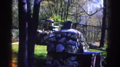 Michigan (1959): Fenced In Memorial Site With A Grave Made Of Stone