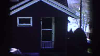 Michigan (1959): Red Wooden House With Garden In Peaceful Neighborhood During