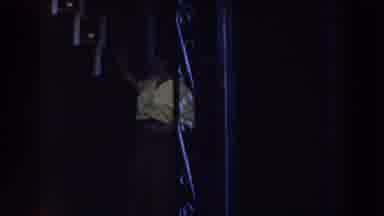 Michigan (1959): Woman Wearing Yellow Shirt Stand Three Small White Windows On A