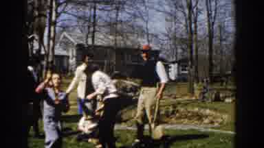 Michigan (1959): Family Get Together At The Backyard Filled With Tall Trees