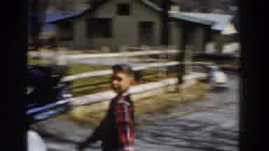 Michigan (1959): Boys Playing In The Front Yard And The Driveway Together