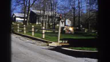 Michigan (1959): Barn Farm Street Houses Nature Outdoors Nice Weather Birdhouse