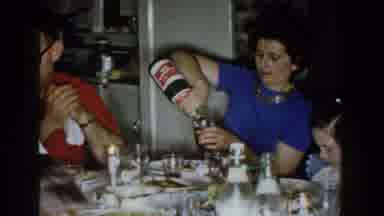 Michigan (1959): Jewish Family Gathering Eating And Drinking At A Table