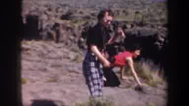 Oregon (1957): Two Women Playing Together In The Lands In A Deserted Area