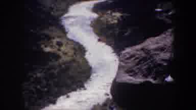 Oregon (1957): River Flowing Through Very High Mountains At Great Speed During