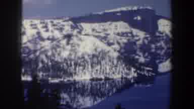 Oregon (1957): Snowy Mountain Panoramic View Taken From Ridge Line Across Valley