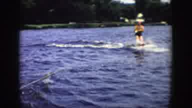 Wisconsin (1958): A Person Enjoys The Sea With The Help Of A Speedboat