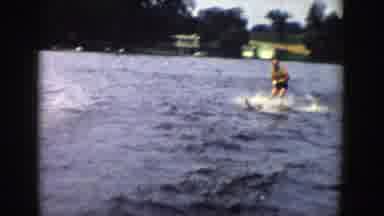 Wisconsin (1958): Man Water Skiing On The Lake