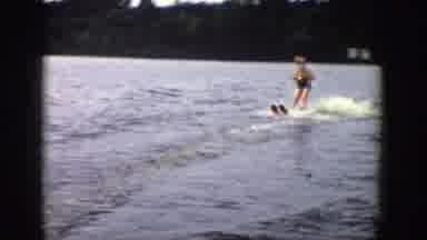 Wisconsin (1958): Young People Doing Wild Sports On A Lake