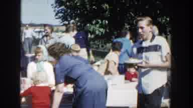 Lunch in the sun? More like 'burn' in the sun with all these people!