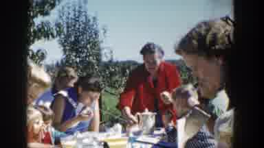 Wisconsin (1958): Family Lunch At The Backyard