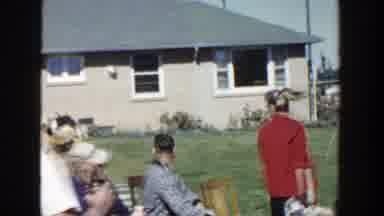 Wisconsin (1958): People Family Outside In The Garden Having Party During The Day