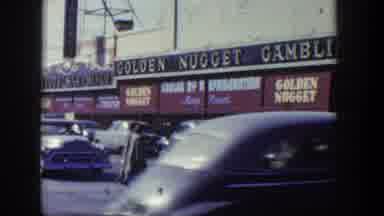 Las Vegas Nevada (1954): Boomer Country Golden Nugget Gambling Historical Footage