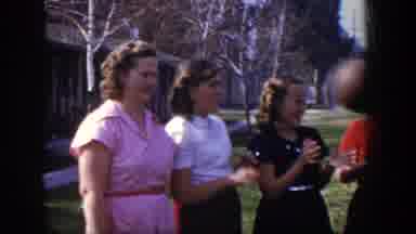 Las Vegas Nevada (1954): Women Are Playing Catch Ball