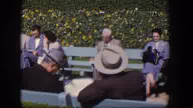 Las Vegas Nevada (1954): Ladies And Gentlemen Wearing Social Clothes Sitting On