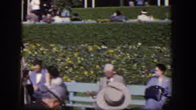 Las Vegas Nevada (1954): People Chilling And Walking In Las Vegas Nevada Square