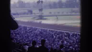 Las Vegas Nevada (1954): Grainy Original mm Film Footage Of A Horse Race In Full