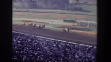 Las Vegas Nevada (1954): Horse Racing Competition In Progress