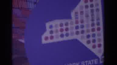 Worlds Fair New York City (1964): Sign Outside Building Blue Background Multiple