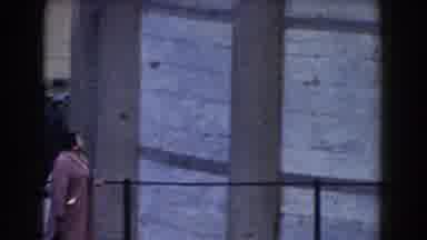 Pisa Italy (1959): Woman Staring Above The Building