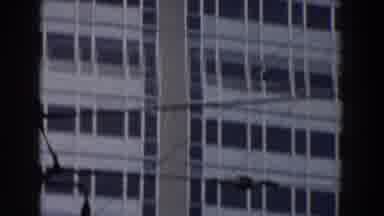 Pisa Italy (1959): Camera Pans Upward Showing Multiple Story Building With Many