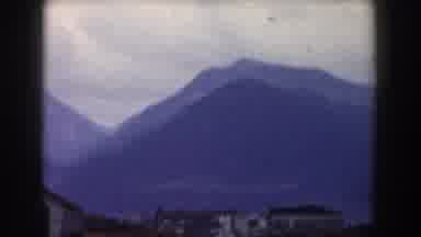 Pisa Italy (1959): Endless View Of Mountain Ranges in Italy