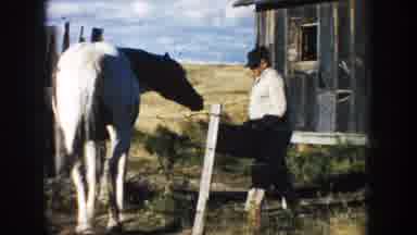 South Dakota (1953): Rural Lifestyle With A Man A Horse And The Lovely Countryside