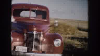 South Dakota (1953): Footage Of A Beautiful Classic Old Red Truck And A Field Trip