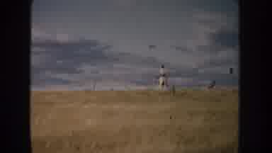 South Dakota (1953): A Lone Man Rides On A Horse On A Deserted Field
