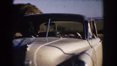 South Dakota (1953): Woman Car Man Tractor Drive Exit Field Transportation