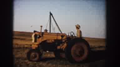 South Dakota (1953): Four Farmers Raising Building With Tracker On Baden Field In