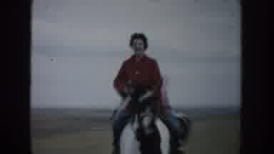 South Dakota (1953): Young Man Riding A Horse Towards The Camera Then An Older Man