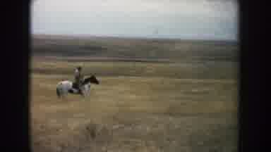 South Dakota (1953): A Man Riding A Horse