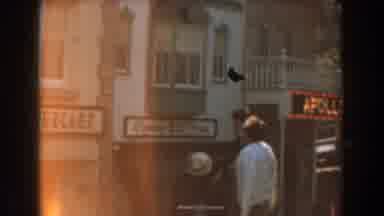 Knotts Berry Farm California-1961: Family Of Three Walking Past The Apothecary And Evening Star News