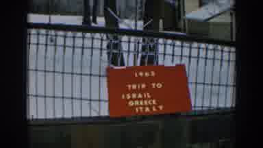 Greece (1962): Red Warning Board With Letters In White