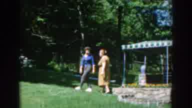 Greece (1962): Stroll Green Park Nature People Pair Mother Daughter Leisure Time