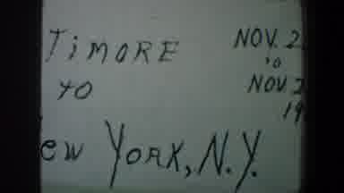 New York City (1960): Trip From Baltimore To New York In Taking Days