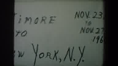 New York City (1960): View Of White And Black Baltimore To New York Title Card