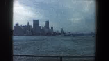 New York City (1960): Distant View Of A Gray Capacity Cloudy Sky And Wider Horizon