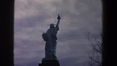 New York City (1960): The Statue Of Liberty In Back View
