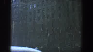 New York City (1960): Downtown Buildings Cold Skyscraper Windows Lamps Night Dark