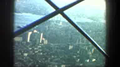 New York City (1960): Hi Rise Building Observation Deck Looking Over The City And