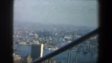 New York City (1960): An Beautiful Top View Of A City From A High Building Tower
