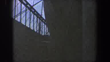 New York City (1960): Close Up View Of Large Grey Ship On A Cloudy Day